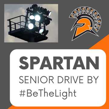 spartan head and stadium lights